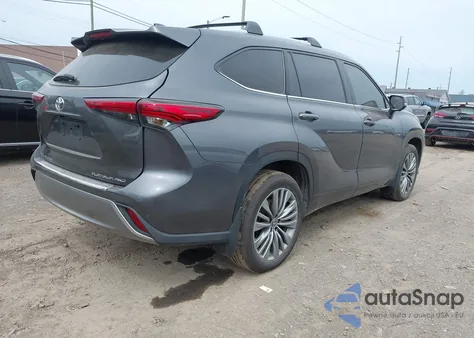 2023 Toyota Highlander Platinum from USA, damaged, VIN 5TDKDRBH4PS000921